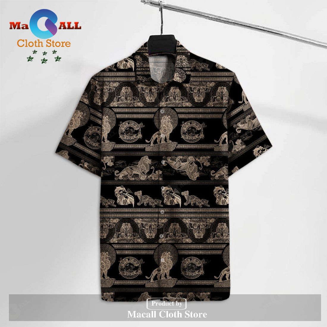 DN LK Hawaiian Shirt Lion Family Mandala Pattern Hawaii Tshirt DN LK Hawaiian Shirt Lion Family Mandala Pattern Hawaii Tshirt