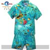 Flamingo Island Black Hawaiian Blouse Hawaiian Shirt and Shorts