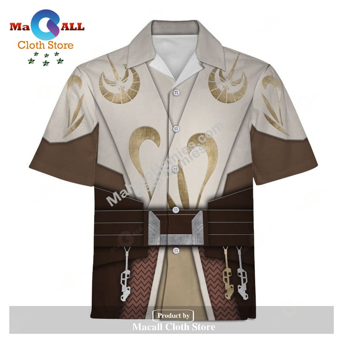 GearHomies Hawaiian Shirt Jedi Temple Guard 3D Costumes GearHomies Hawaiian Shirt Jedi Temple Guard 3D Costumes