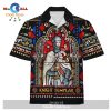 Gearhomies Hawaiian Shirt Lion of England Stained Glass 3D Apparel