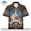 GearHomies Hawaiian Shirt Purple Ribbon Jesus 3D Apparel