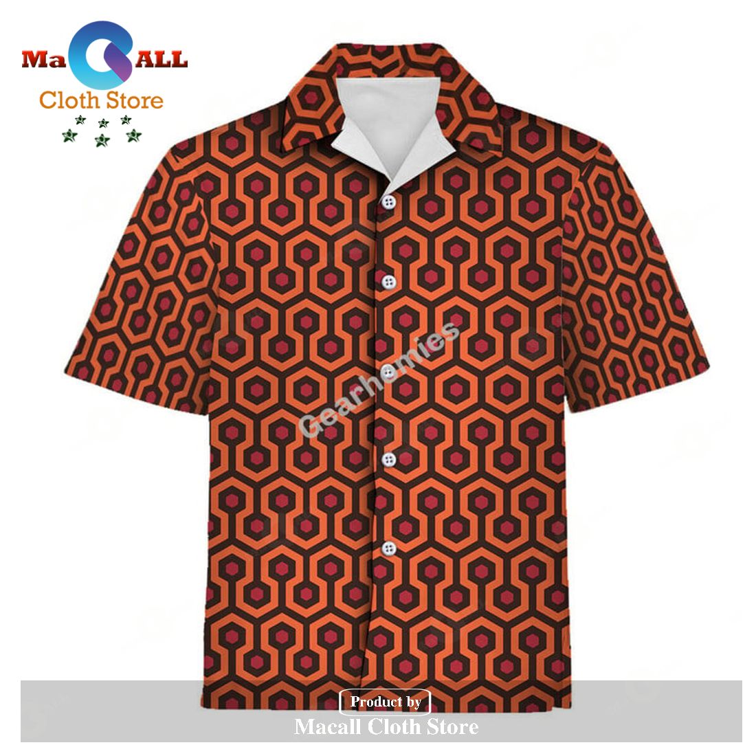 Gearhomies Hawaiian Shirt The Shining Overlook Hotel 3D Apparel Gearhomies Hawaiian Shirt The Shining Overlook Hotel 3D Apparel