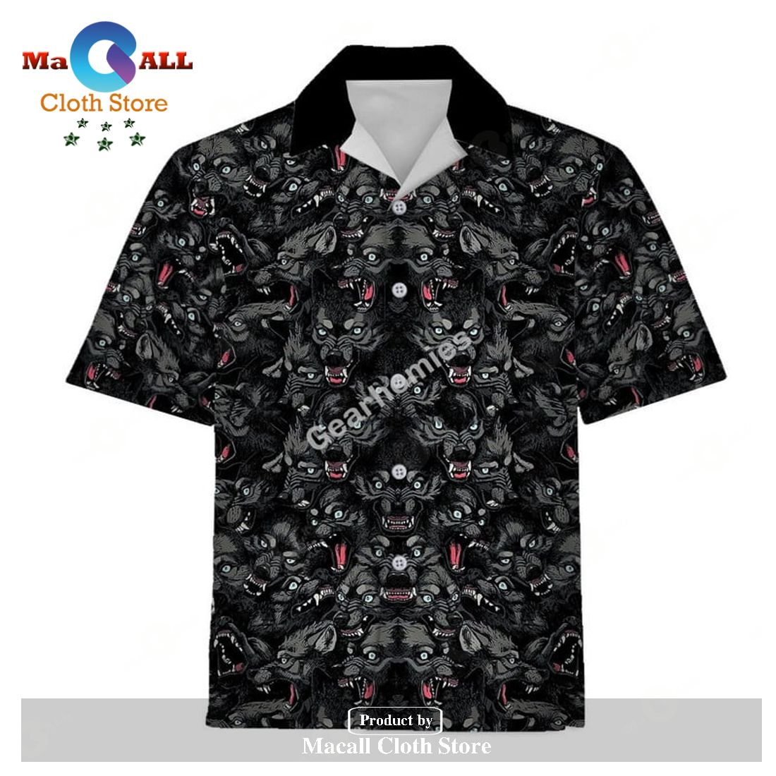 Gearhomies Hawaiian Shirt Wolf 3D Apparel Gearhomies Hawaiian Shirt Wolf 3D Apparel