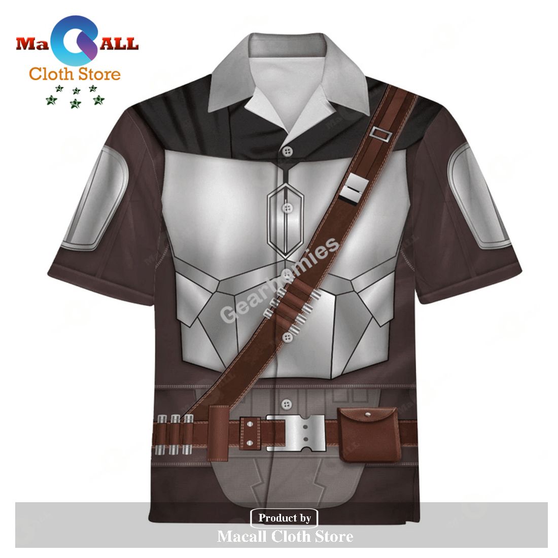 Gearhomies Unisex Hawaiian Shirt Beskar Mandalorian 3D Apparel Gearhomies Unisex Hawaiian Shirt Beskar Mandalorian 3D Apparel