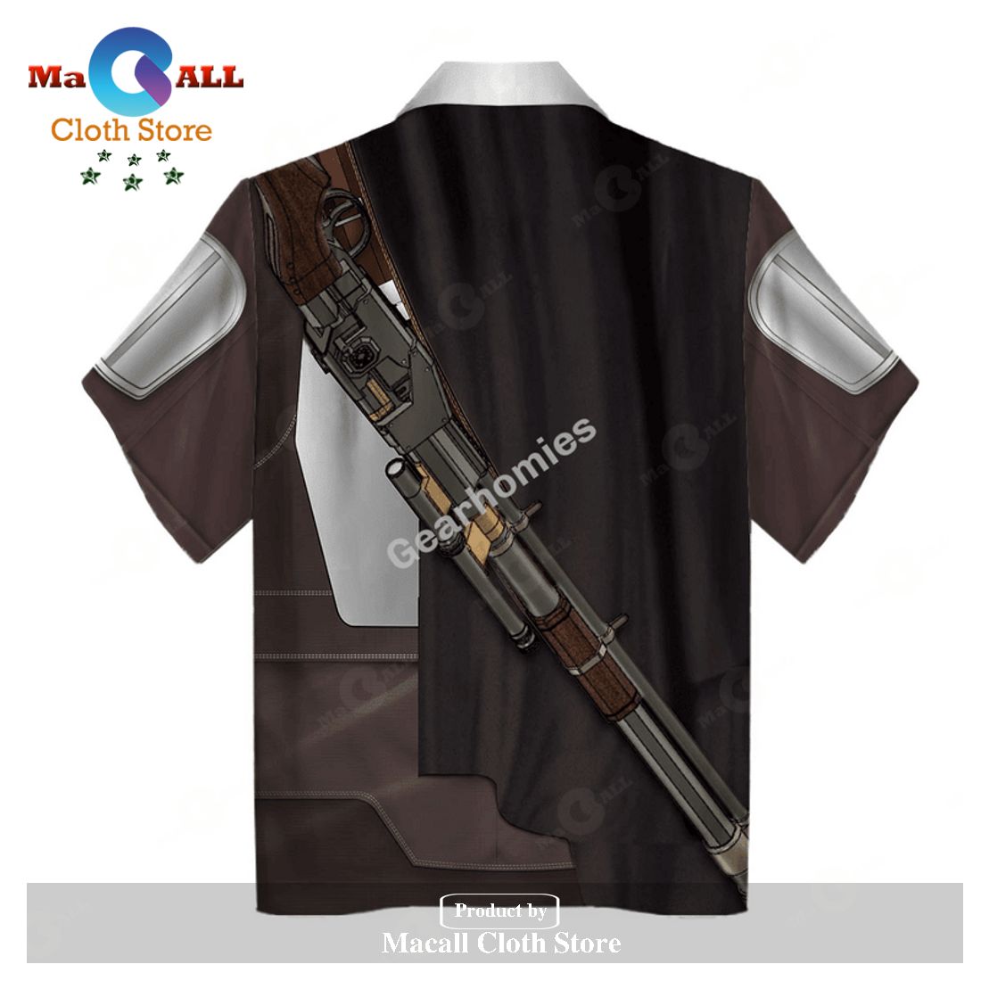 Gearhomies Unisex Hawaiian Shirt Beskar Mandalorian 3D Apparel Gearhomies Unisex Hawaiian Shirt Beskar Mandalorian 3D Apparel