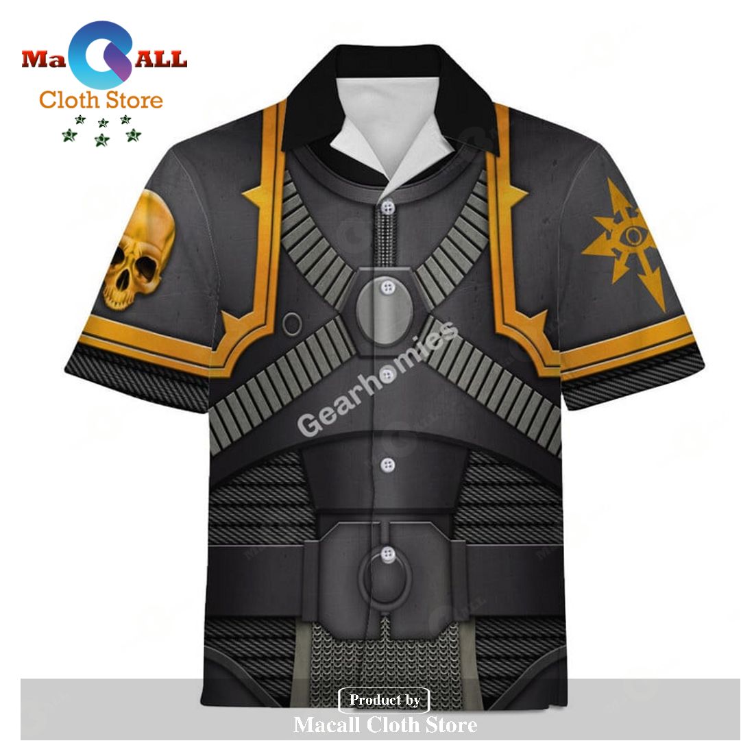 Gearhomies Unisex Hawaiian Shirt Black Legion Colour Scheme 3D Costumes Gearhomies Unisex Hawaiian Shirt Black Legion Colour Scheme 3D Costumes