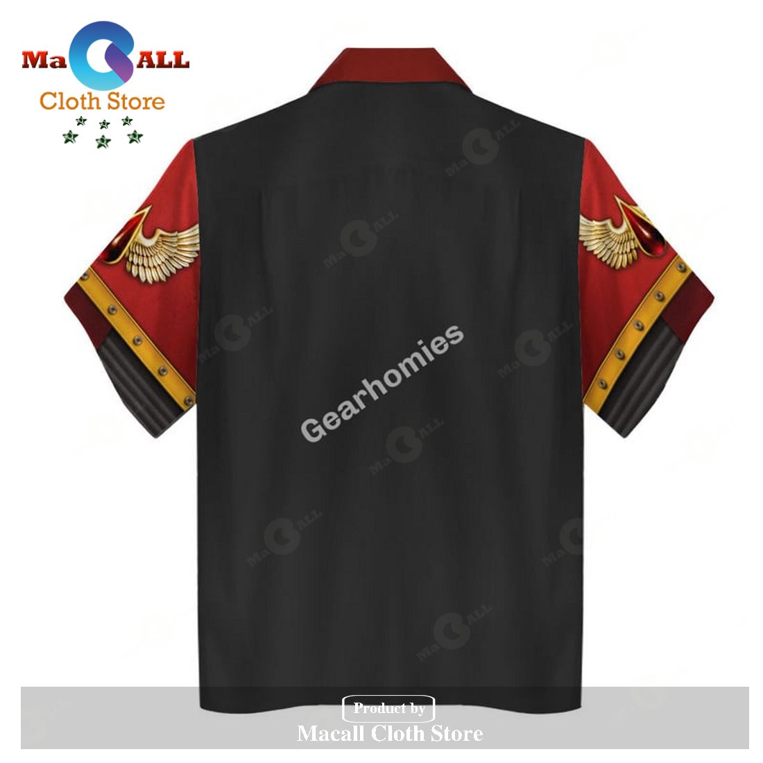 GearHomies Unisex Hawaiian Shirt Blood Angels Black Robe 3D Costumes GearHomies Unisex Hawaiian Shirt Blood Angels Black Robe 3D Costumes
