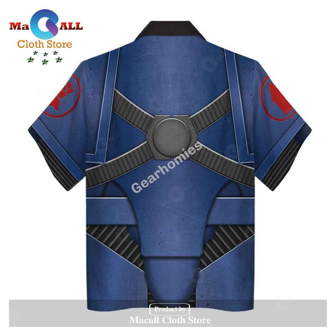 GearHomies Unisex Hawaiian Shirt Crimson Fists Mark IV Maximus Power Armor 3D Costumes GearHomies Unisex Hawaiian Shirt Crimson Fists Mark IV Maximus Power Armor 3D Costumes