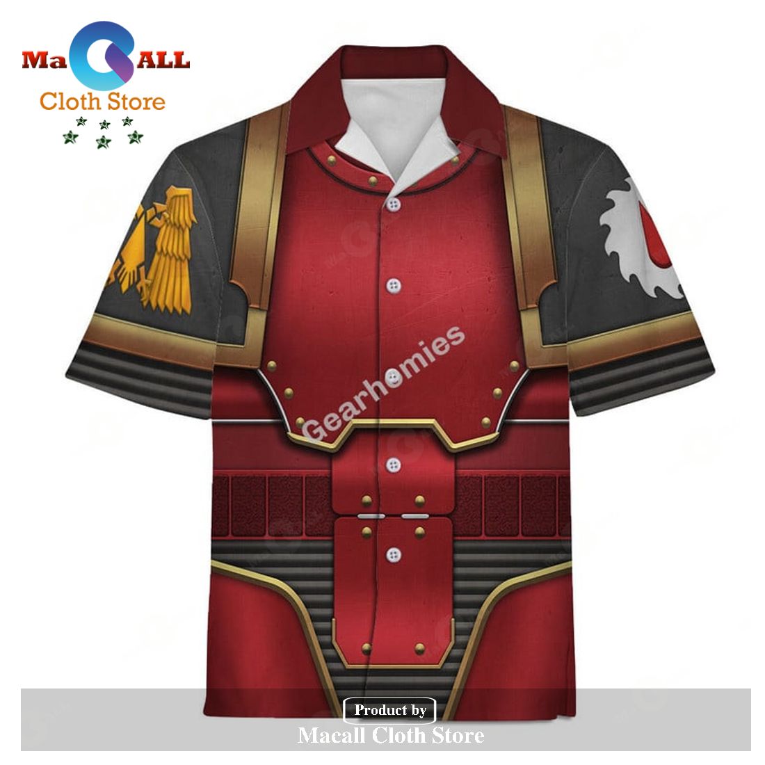 Gearhomies Unisex Hawaiian Shirt Flesh Tearers in Mark III Power Armor 3D Costumes Gearhomies Unisex Hawaiian Shirt Flesh Tearers in Mark III Power Armor 3D Costumes