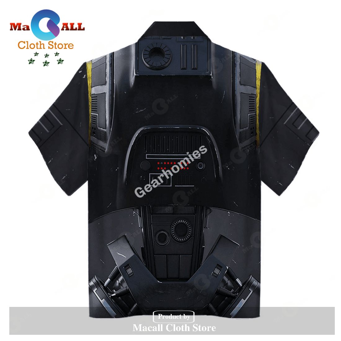 Gearhomies Unisex Hawaiian Shirt K-2SO 3D Apparel Gearhomies Unisex Hawaiian Shirt K-2SO 3D Apparel