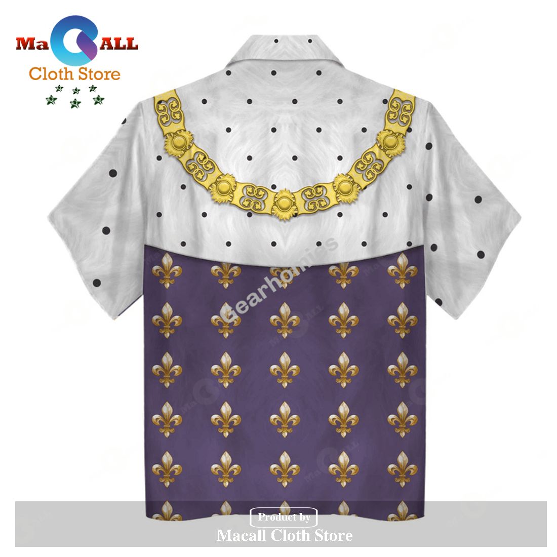 Gearhomies Unisex Hawaiian Shirt Louis XVI of France Historical 3D Apparel Gearhomies Unisex Hawaiian Shirt Louis XVI of France Historical 3D Apparel