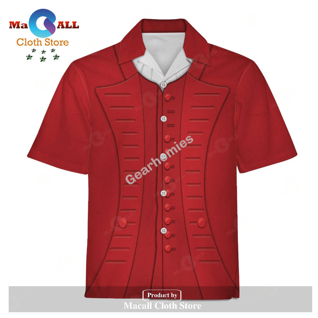 Gearhomies Unisex Hawaiian Shirt Samuel Adams Historical 3D Apparel Gearhomies Unisex Hawaiian Shirt Samuel Adams Historical 3D Apparel