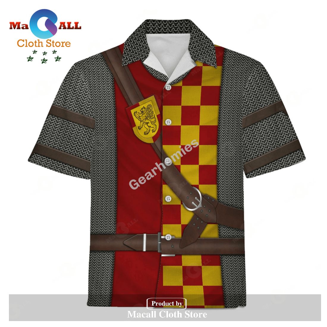 Gearhomies Unisex Hawaiian Shirt Scottish Knight Historical 3D Apparel Gearhomies Unisex Hawaiian Shirt Scottish Knight Historical 3D Apparel