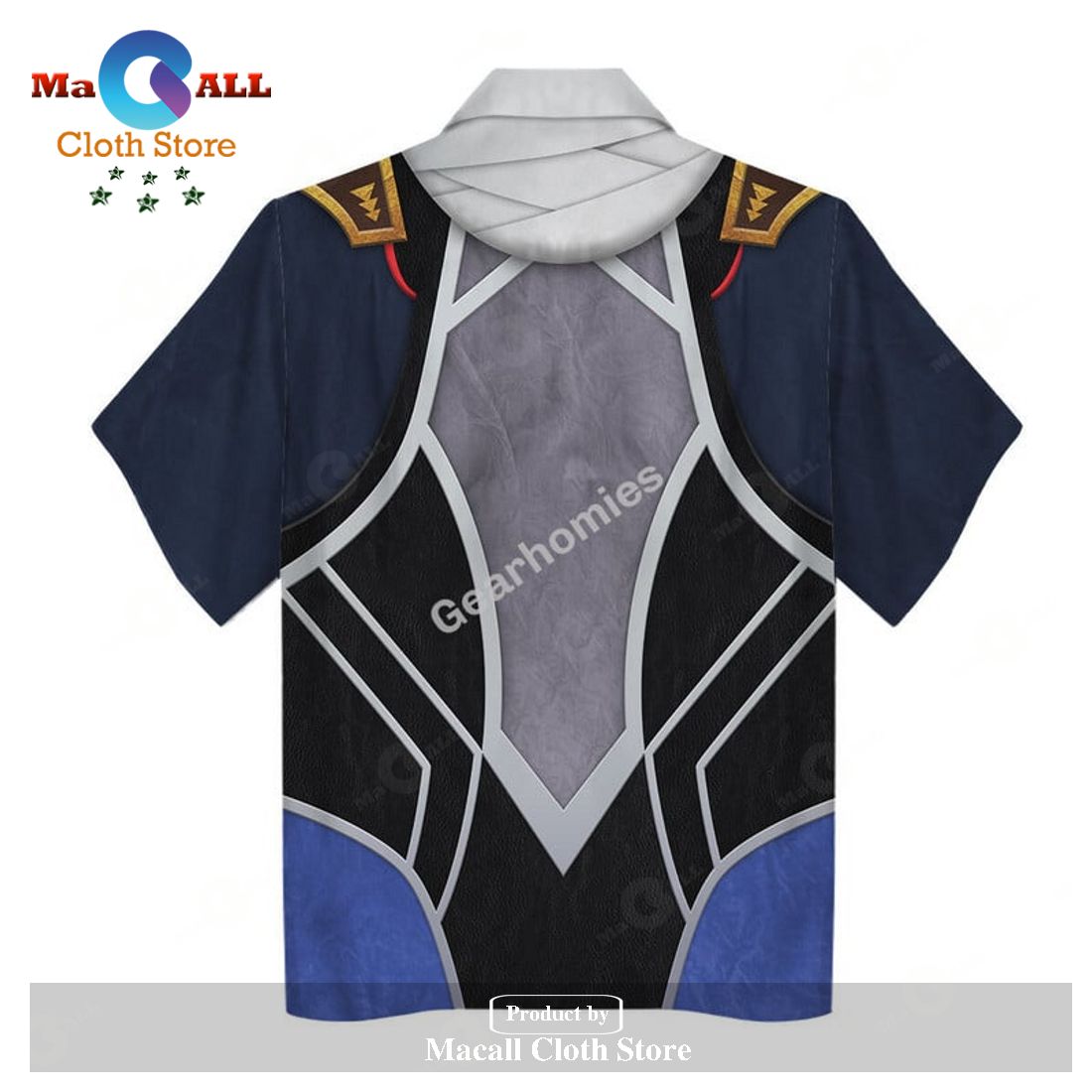 GearHomies Unisex Hawaiian Shirt Sheik Zelda Version 2 3D Costumes GearHomies Unisex Hawaiian Shirt Sheik Zelda Version 2 3D Costumes