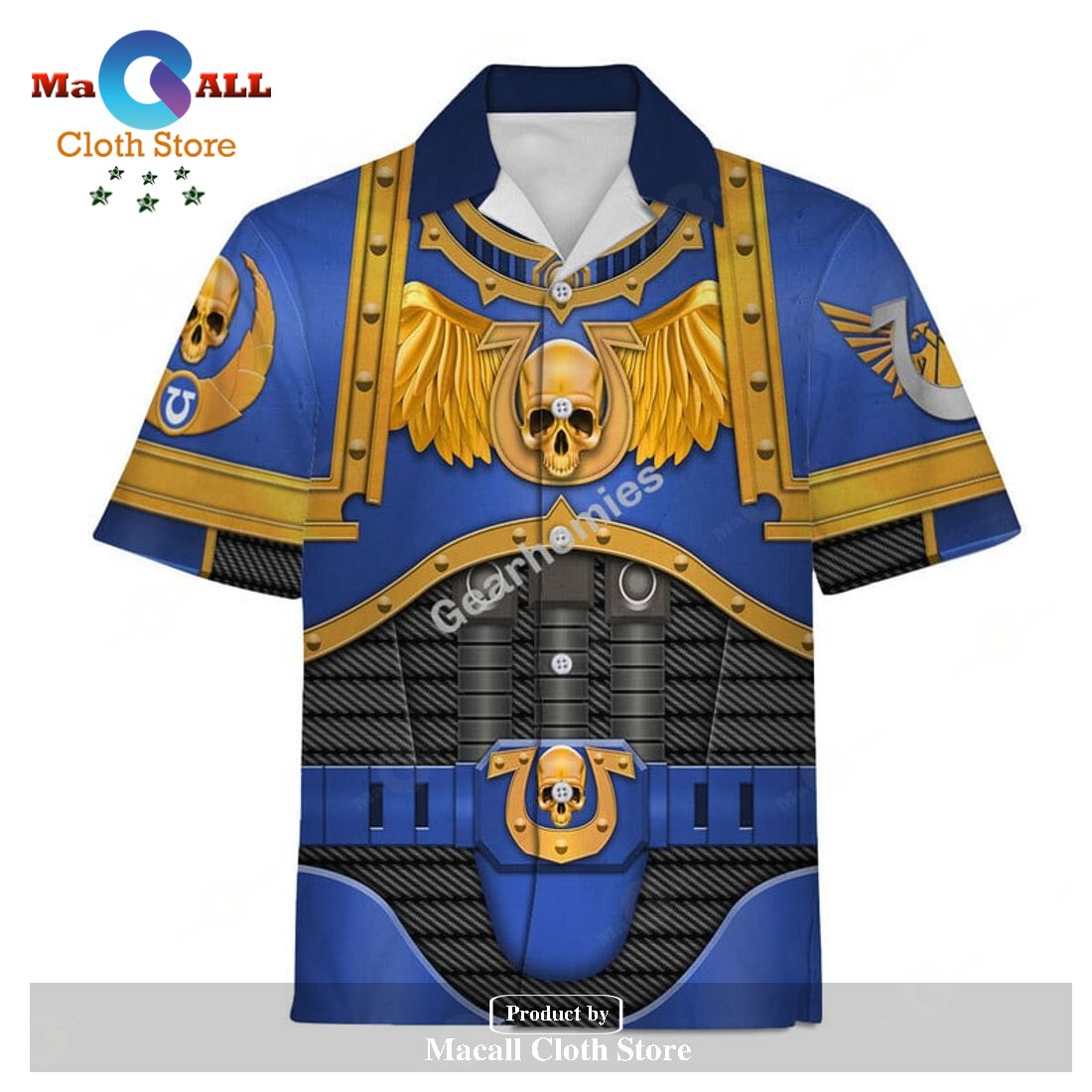 Gearhomies Unisex Hawaiian Shirt Space Marines Video Games V1 3D Costumes