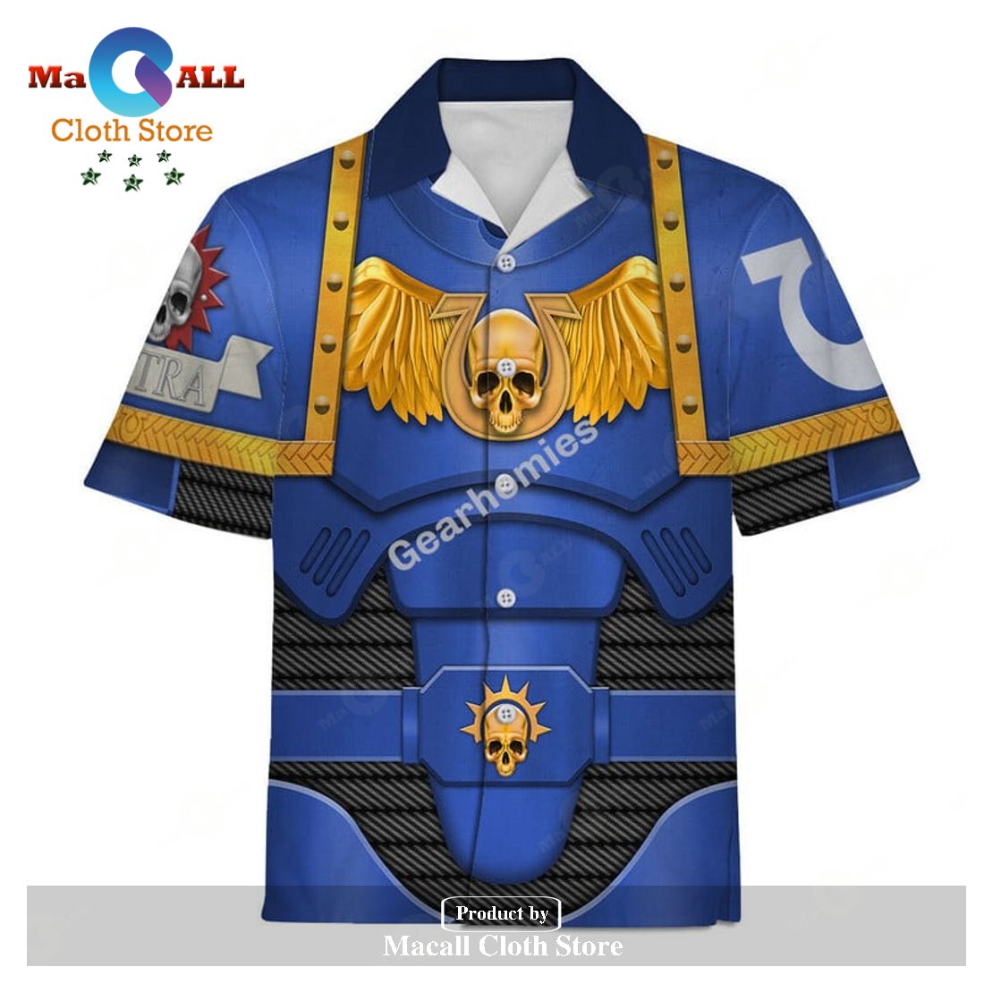 Gearhomies Unisex Hawaiian Shirt Space Marines Video Games V2 3D Costumes