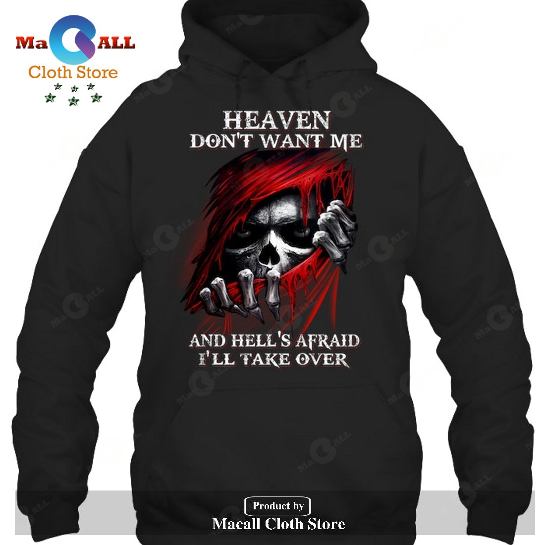 HEAVEN DON'T WANT ME AND HELL'S AFRAID I'LL TAKE OVER T-Shirt Hoodie Sweatshirt - IR31 HEAVEN DON'T WANT ME AND HELL'S AFRAID I'LL TAKE OVER T-Shirt Hoodie Sweatshirt - IR31
