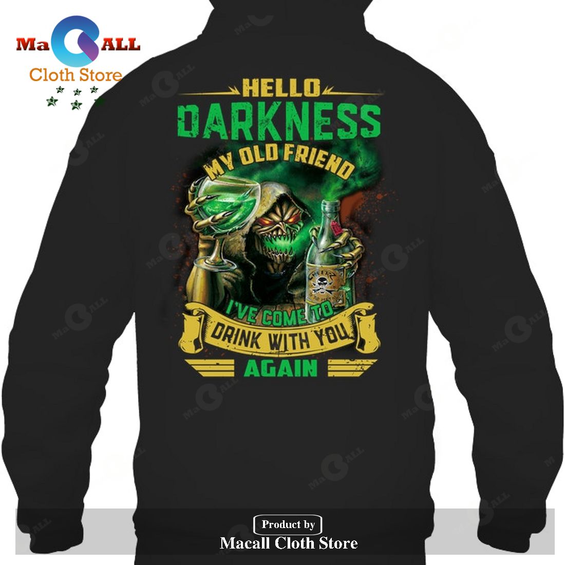Hello darkness my old friend, I've come to drink with you again T-Shirt Hoodie Sweatshirt - OF11 Hello darkness my old friend, I've come to drink with you again T-Shirt Hoodie Sweatshirt - OF11