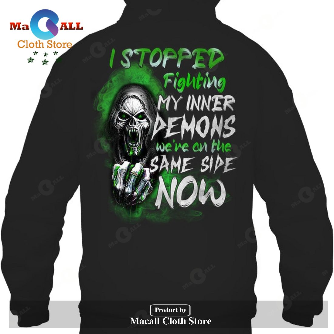 I stopped fighting my inner demons , We're on the same side now T-Shirt Hoodie Sweatshirt - G521 I stopped fighting my inner demons , We're on the same side now T-Shirt Hoodie Sweatshirt - G521