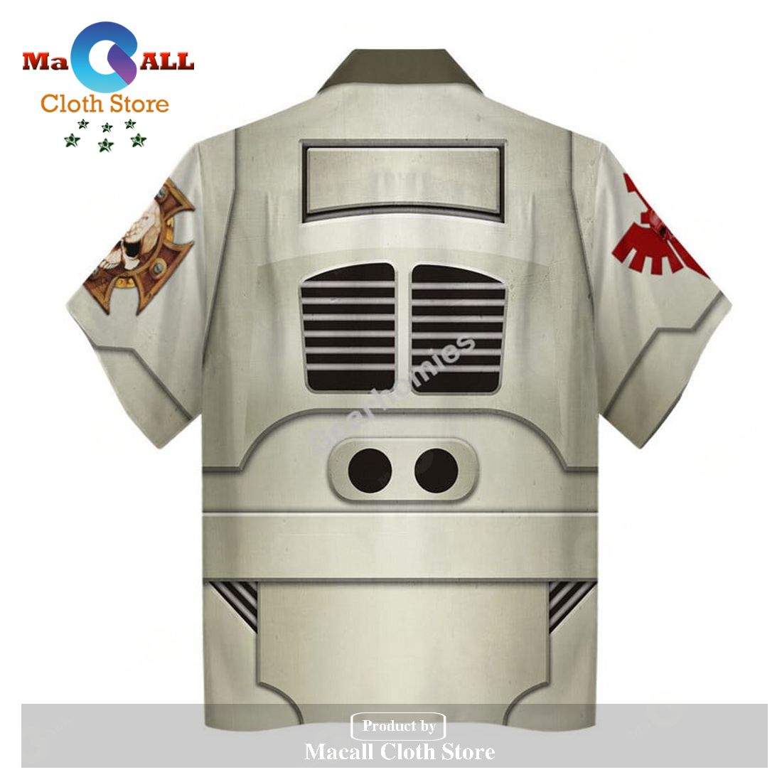 GearHomies Unisex Hawaiian Shirt Terminator Armor Blood Angels 3D Costumes GearHomies Unisex Hawaiian Shirt Terminator Armor Blood Angels 3D Costumes