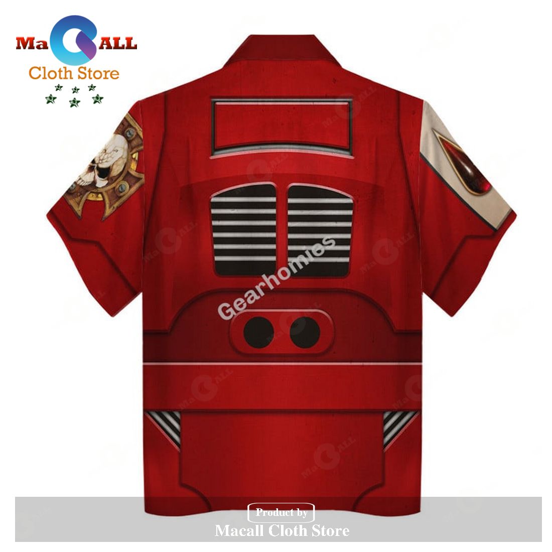 GearHomies Unisex Hawaiian Shirt Terminator Armor Flesh Tearers 3D Costumes GearHomies Unisex Hawaiian Shirt Terminator Armor Flesh Tearers 3D Costumes