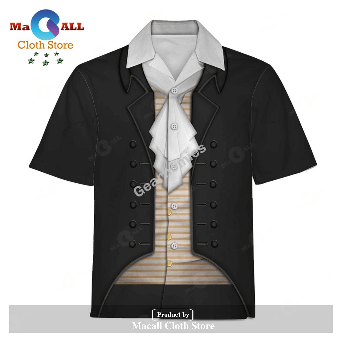 Gearhomies Unisex Hawaiian Shirt Thomas Jefferson Historical 3D Apparel Gearhomies Unisex Hawaiian Shirt Thomas Jefferson Historical 3D Apparel
