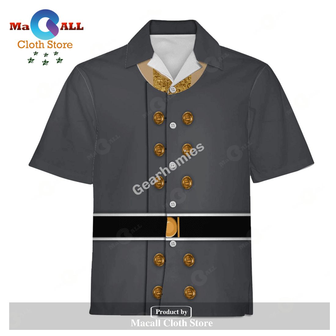 Gearhomies Unisex Hawaiian Shirt Thomas Stonewall Jackson Historical 3D Apparel Gearhomies Unisex Hawaiian Shirt Thomas Stonewall Jackson Historical 3D Apparel