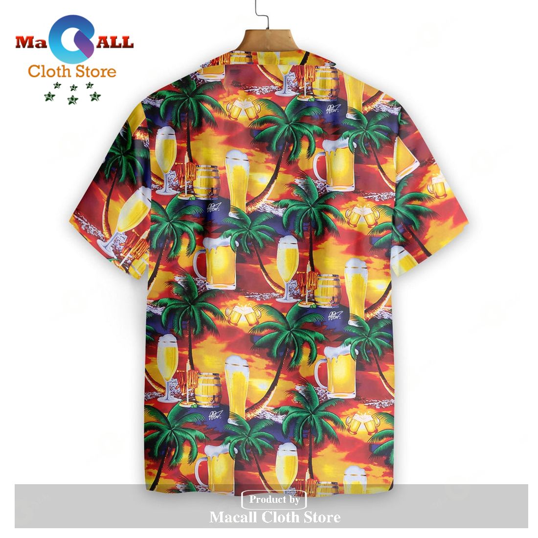 Gifury Beer Hawaii Shirt Tropical Sunset Beer Cups Pattern Yellow Red Hawaiian Shirt Gifury Beer Hawaii Shirt Tropical Sunset Beer Cups Pattern Yellow Red Hawaiian Shirt