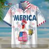 Gifury Beer Hawaiian Shirt Hops And Beer Cups Blue Aloha Shirt Beer Hawaiian Shirt