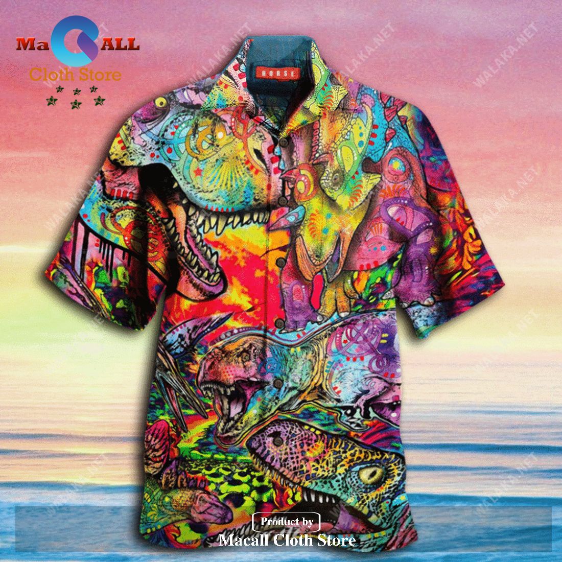 Gifury Dinosaur Hawaiian Shirt Dinosaur Art Style Colorful Hawaii Shirt Gifury Dinosaur Hawaiian Shirt Dinosaur Art Style Colorful Hawaii Shirt