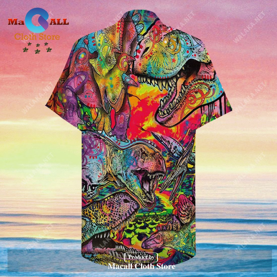 Gifury Dinosaur Hawaiian Shirt Dinosaur Art Style Colorful Hawaii Shirt Gifury Dinosaur Hawaiian Shirt Dinosaur Art Style Colorful Hawaii Shirt