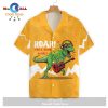 Gifury Dinosaur Hawaiian Shirt T-rex Tropical Pattern Blue Hawaii Shirt