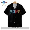 Gifury Father Golfing Hawaii Shirt Papa Golfing Posing Pattern Black W