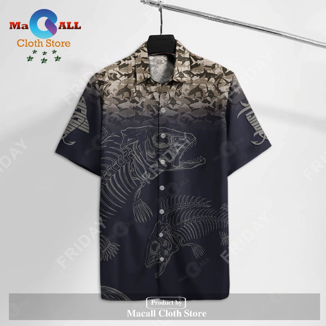 Gifury Fishing Hawaiian Shirt Fishing Hawaii Shirt Fish Reaper Black Gifury Fishing Hawaiian Shirt Fishing Hawaii Shirt Fish Reaper Black