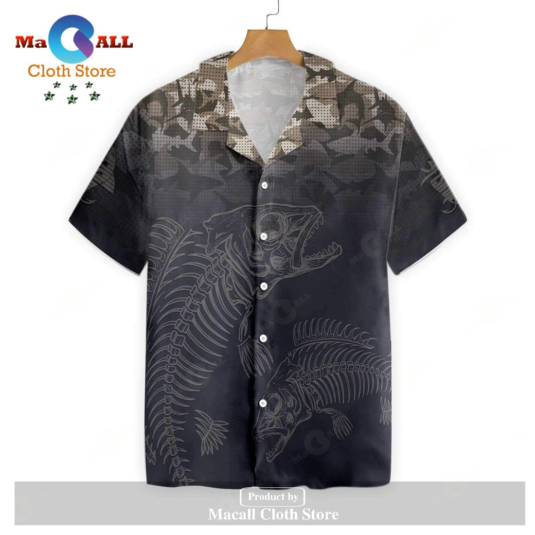 Gifury Fishing Hawaiian Shirt Fishing Hawaii Shirt Fish Reaper Black Gifury Fishing Hawaiian Shirt Fishing Hawaii Shirt Fish Reaper Black