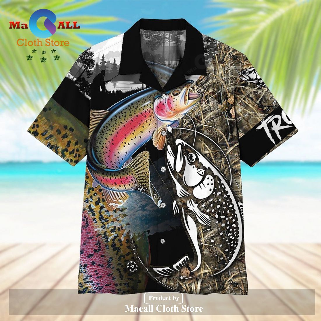 Gifury Fishing Shirts Fishing Aloha Shirt Trout Fish Fishing Hawaiian Shirt Gifury Fishing Shirts Fishing Aloha Shirt Trout Fish Fishing Hawaiian Shirt