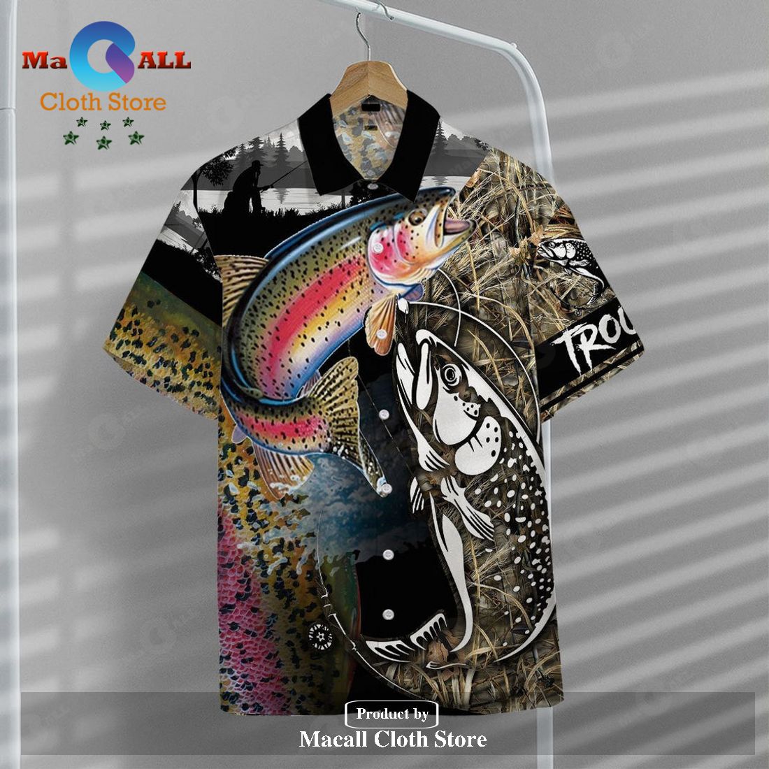 Gifury Fishing Shirts Fishing Aloha Shirt Trout Fish Fishing Hawaiian Shirt Gifury Fishing Shirts Fishing Aloha Shirt Trout Fish Fishing Hawaiian Shirt