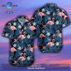 Gifury Flamingo Aloha Shirt Black Background Flamingo Tropical Hawaiian Shirt