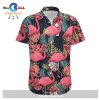 Gifury Flamingo Aloha Shirt Pink Aloha Shirt Flamingo Forest Pattern Hawaiian Shirt
