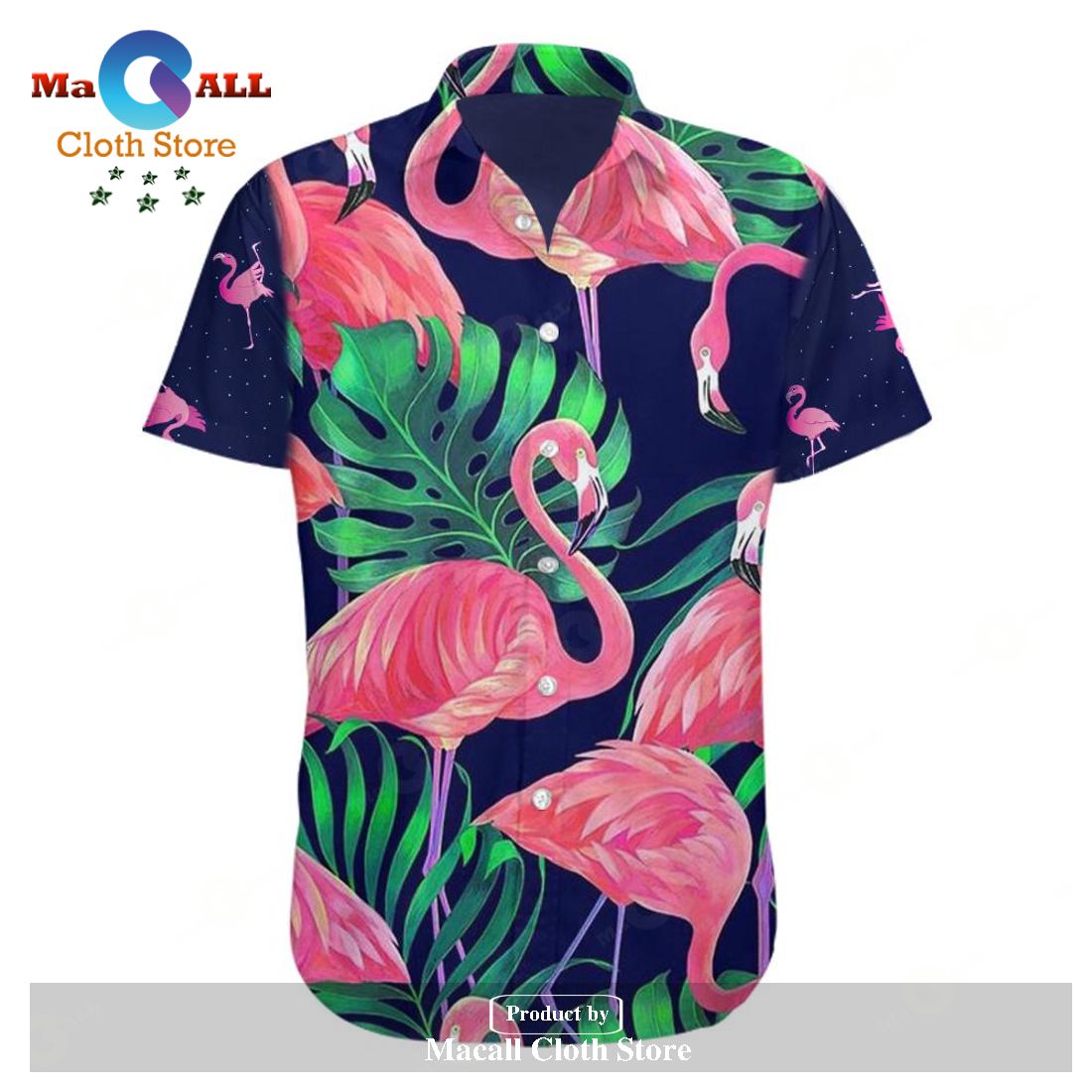 Gifury Flamingo Aloha Shirt Vintage Flamingo Hawaiian Shirt Flamingo ...