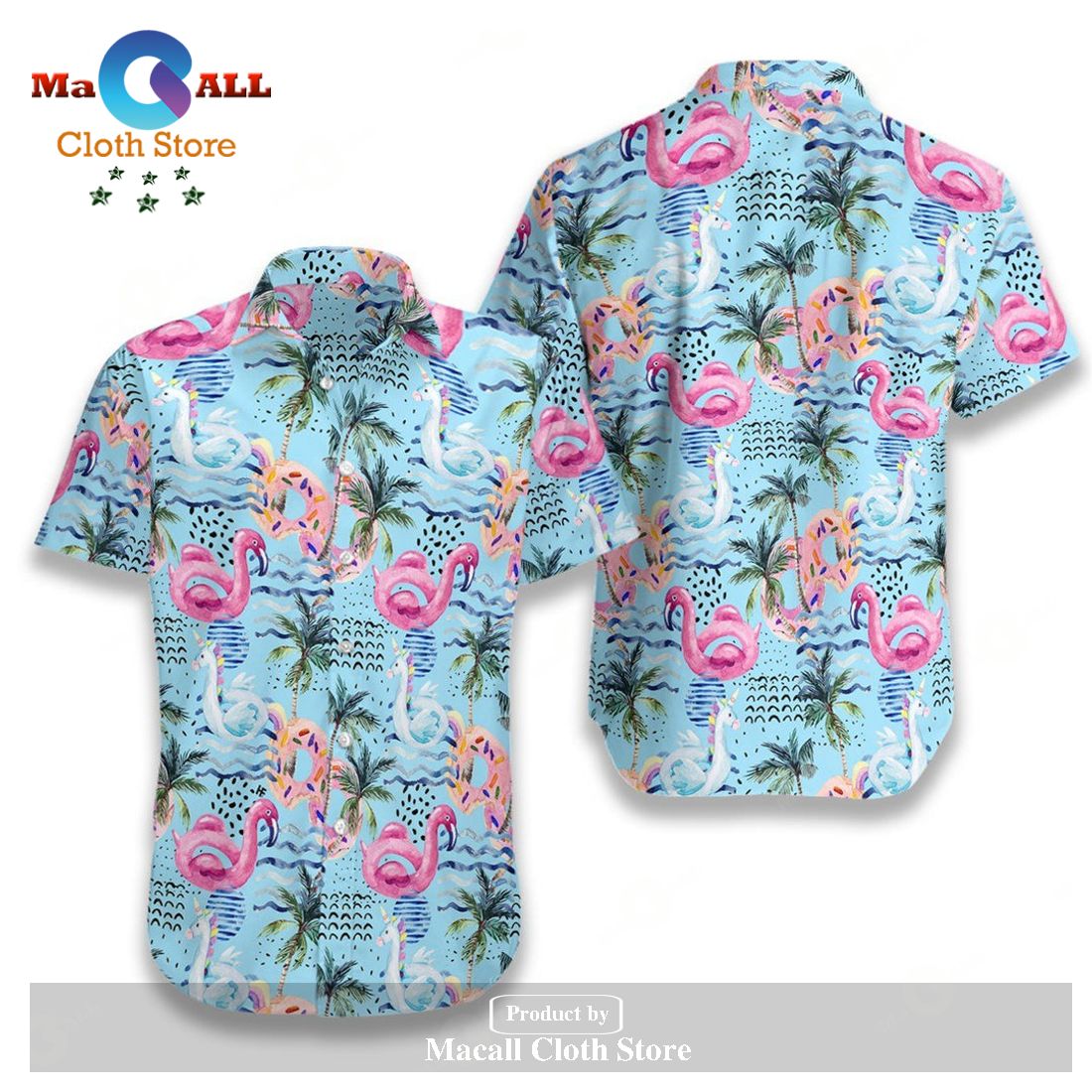 Gifury Flamingo Hawaii Shirt Balloon Flamingo Unicorn Summer Pool Hawaiian Shirt Gifury Flamingo Hawaii Shirt Balloon Flamingo Unicorn Summer Pool Hawaiian Shirt