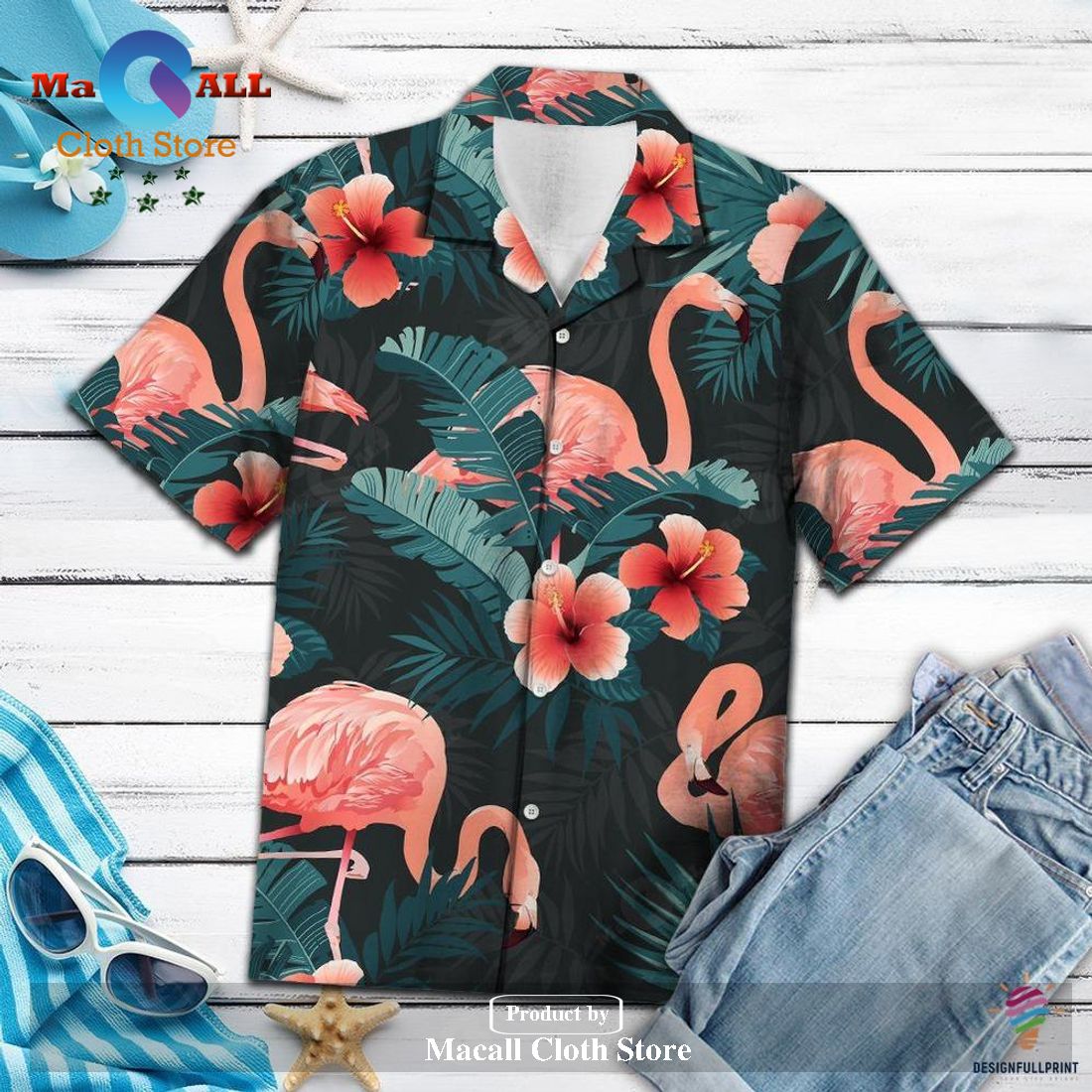 Gifury Flamingo Hawaii Shirt Orange Flamingo Dark Green Tropical Hawaiian Shirt Gifury Flamingo Hawaii Shirt Orange Flamingo Dark Green Tropical Hawaiian Shirt
