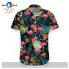 Gifury Flamingo Hawaiian Shirt Blue Flamingo Palm Tree Hawaii Shirt Fl