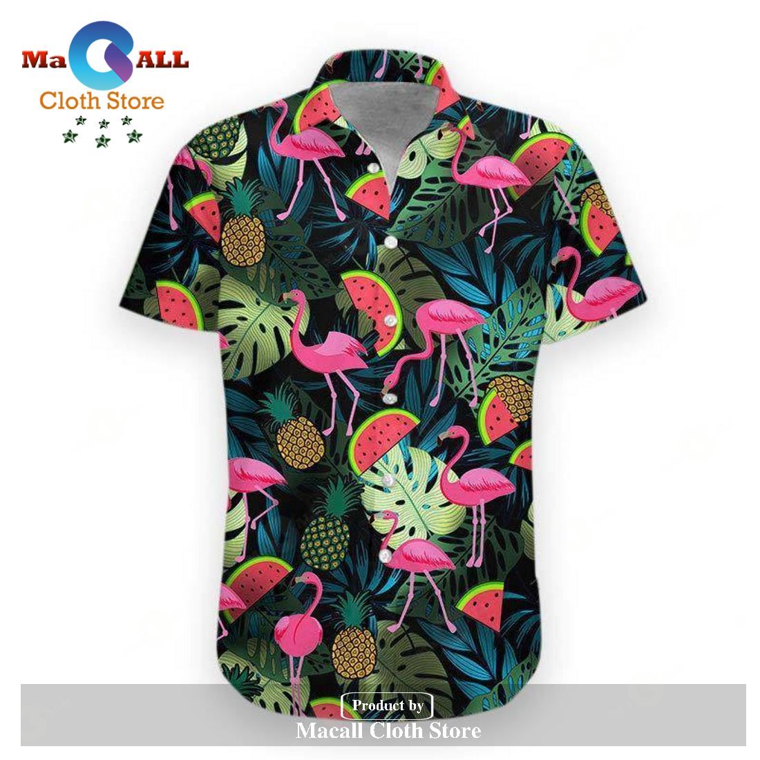 Gifury Flamingo Hawaii Shirt Watermelon Pinapple Flamingo Hawaiian Shirt Gifury Flamingo Hawaii Shirt Watermelon Pinapple Flamingo Hawaiian Shirt