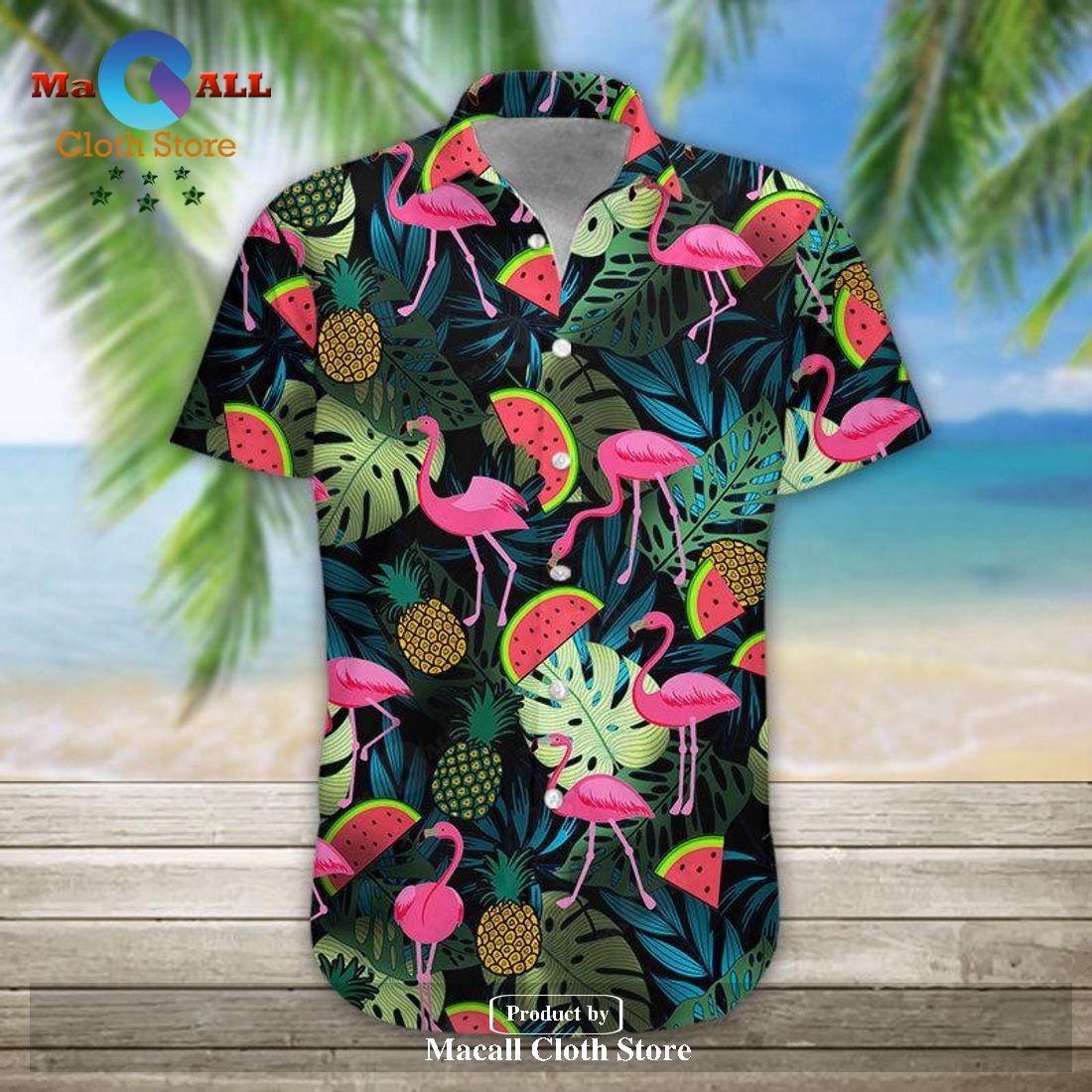 Gifury Flamingo Hawaii Shirt Watermelon Pinapple Flamingo Hawaiian Shirt Gifury Flamingo Hawaii Shirt Watermelon Pinapple Flamingo Hawaiian Shirt