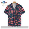 Gifury Flamingo Hawaiiian Shirt Hibiscus Flamingo Hawaii Shirt Black