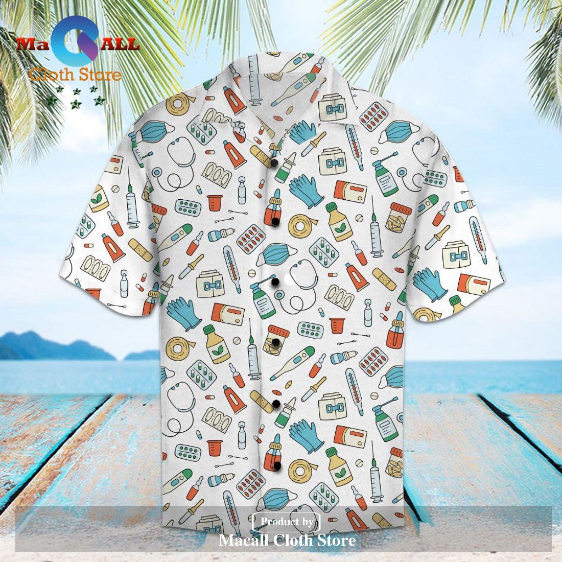 Gifury Nurse Hawaiian Shirt White Pattern Aloha Shirt Nurse Hawaiian Shirt Gifury Nurse Hawaiian Shirt White Pattern Aloha Shirt Nurse Hawaiian Shirt