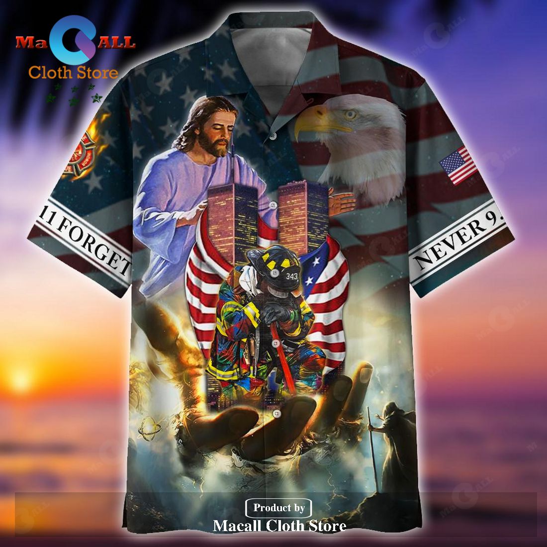 Gifury Patriot Day Hawaiian Shirt September 11 In The Hand Of God ...