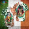 Gifury St Patrick’s Day Hawaii Shirt Erin Go Bragh The Harp Black Aloha