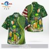 Gifury St Patrick’s Day Hawaii Shirt Erin Go Bragh The Harp Black Aloha